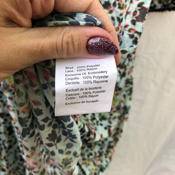 Anthropologie Bhanuni Jyoti Dress Bell Sleeve A Line Floral Embroidered Boho 4 - Picture 7 of 12